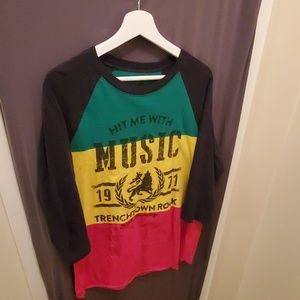 Bob Marley Rasta shirt.